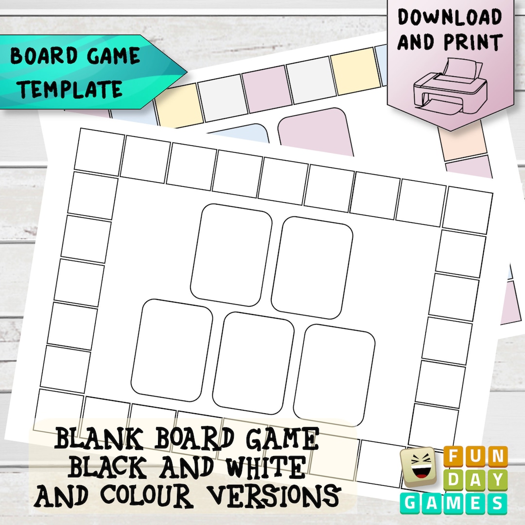 Printable Board Game Template 3 Blank Board Game Classroom Board Game Printable Board Game Template 3 Blank Board Game Classroom Board Game