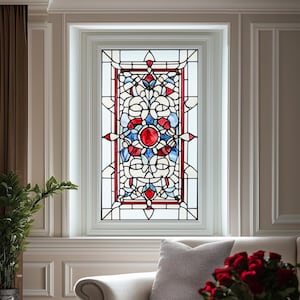 Custom Window Film - Frosted Stained Glass, Church Static Cling, Privacy for Kitchen, Office, Home Decor