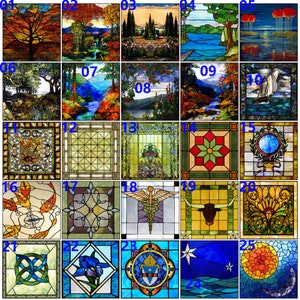 Window Film Frosted Privacy Static Cling Stained Glass Films Retro Sticker For Bathroom Cabinet Skylight Covers Door Home Decor