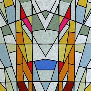 Custom Size Window Film Frosted Stained Glass Films Frosted Privacy ...