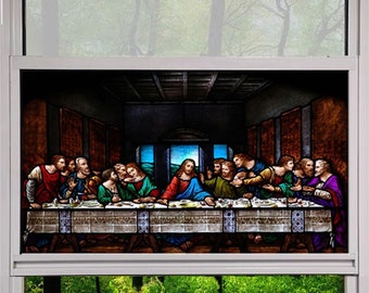 Window Film Glass Films Church Jesus Sticker Window Sliding Door Home Decor Custom