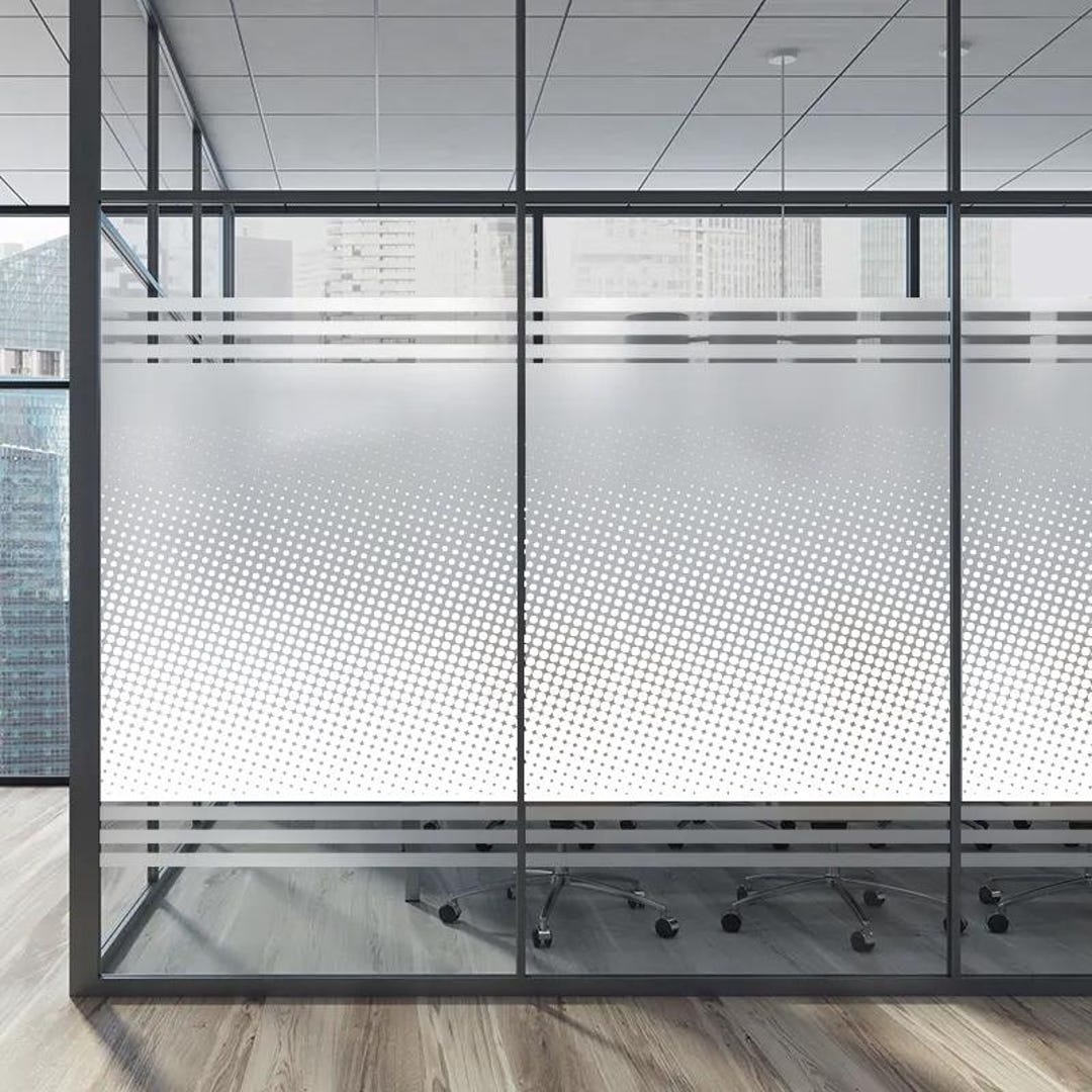 Static Cling Frosted Glass Window Film – Nature-themed Scenic and ...