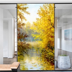Window Film Painting Decoration Privacy Frosted Glass Sticker Heat Insulation and Sunscreen Adhesive sticker