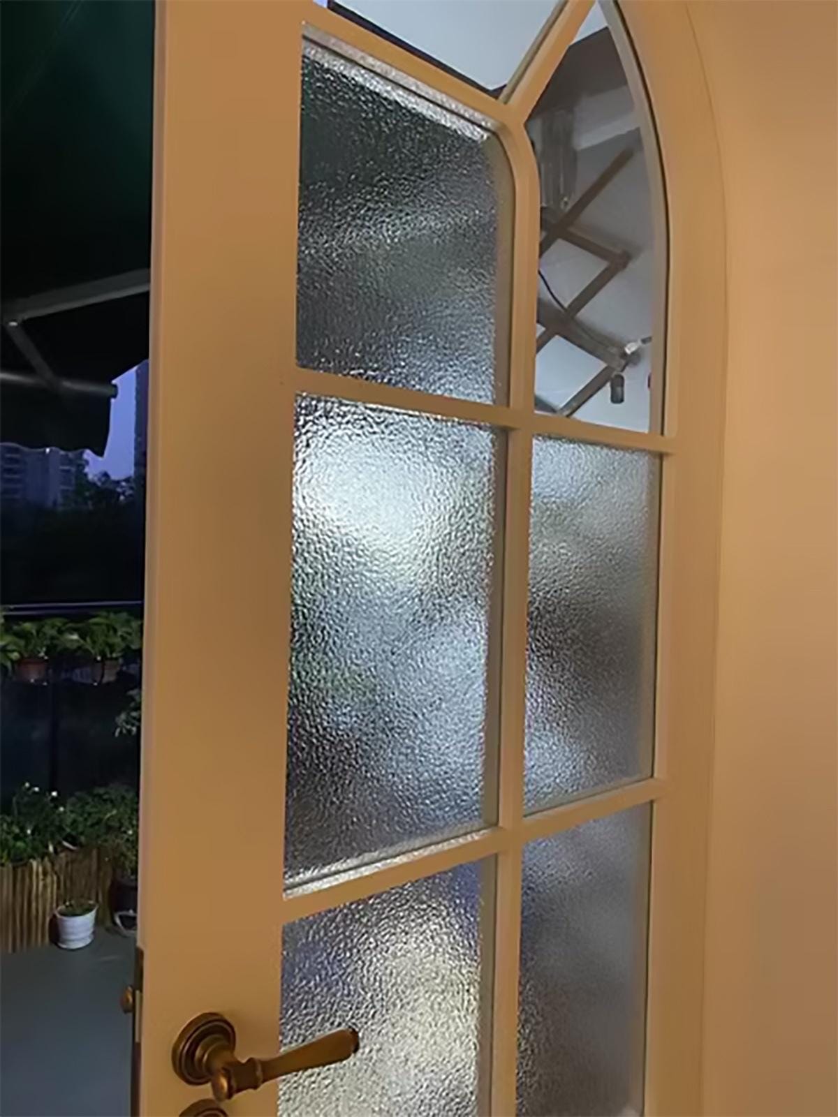 3D Ripple Glass Window Film - Semi-transparent Frosted Privacy Sticker ...