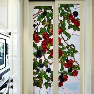 Decorative Static Cling Window Film - Easy Application And Trim Design