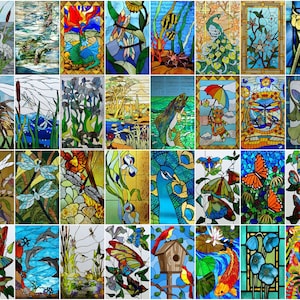 Customized Window Film Frosted Stained Glass Films Flora Static Cling Sticker, Ideal for Bathroom Doors, Kitchens, Offices, and Home Décor