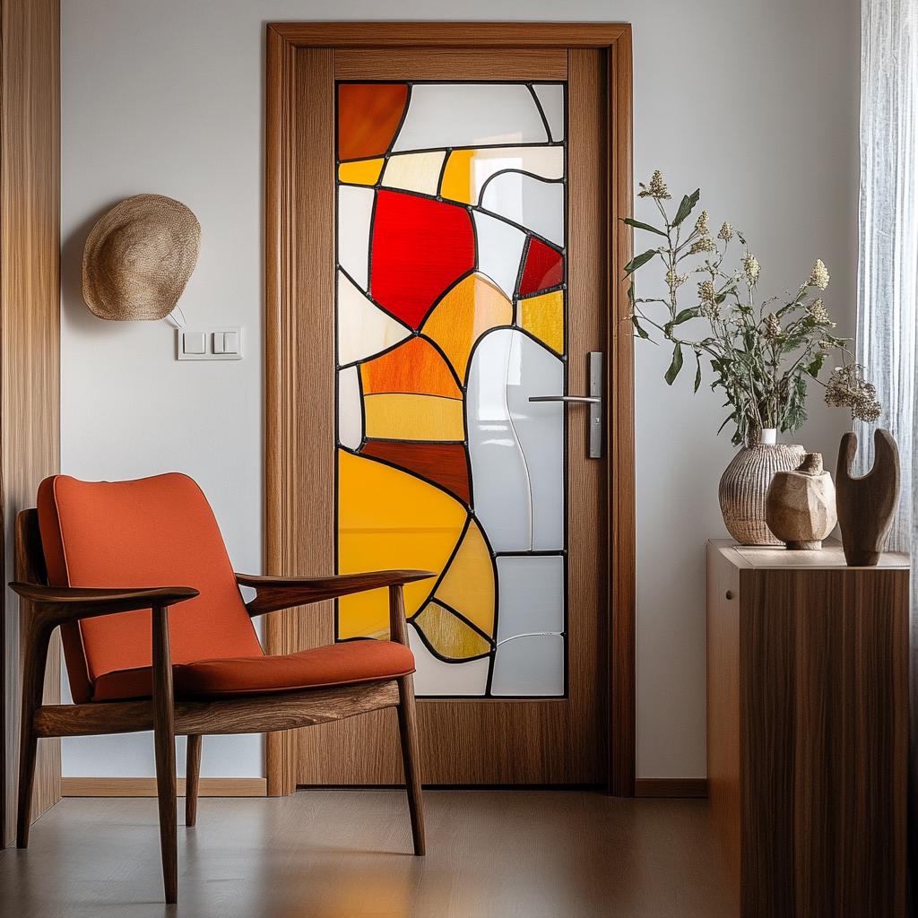 Vintage-inspired Stained Glass Window Cling – Bold Architectural ...