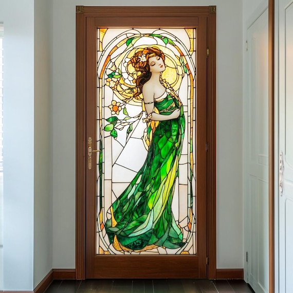 Película Decorativa Esmerilada Vintage China - Adhesivo Para Puertas Y Ventanas De Cristal