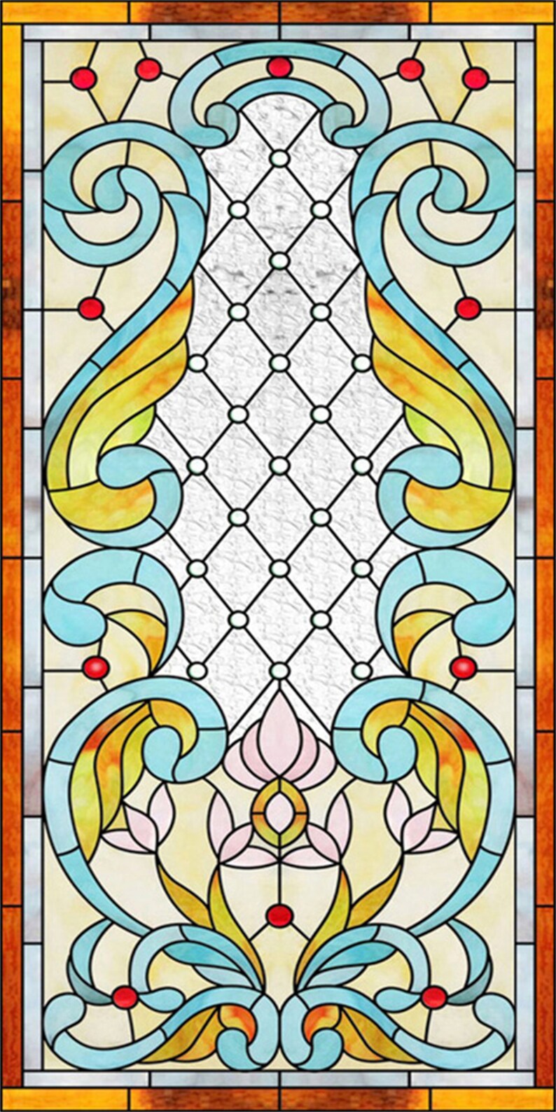 Static Cling Decorative Window Film Vinyl Non Adhesive Privacy - Etsy