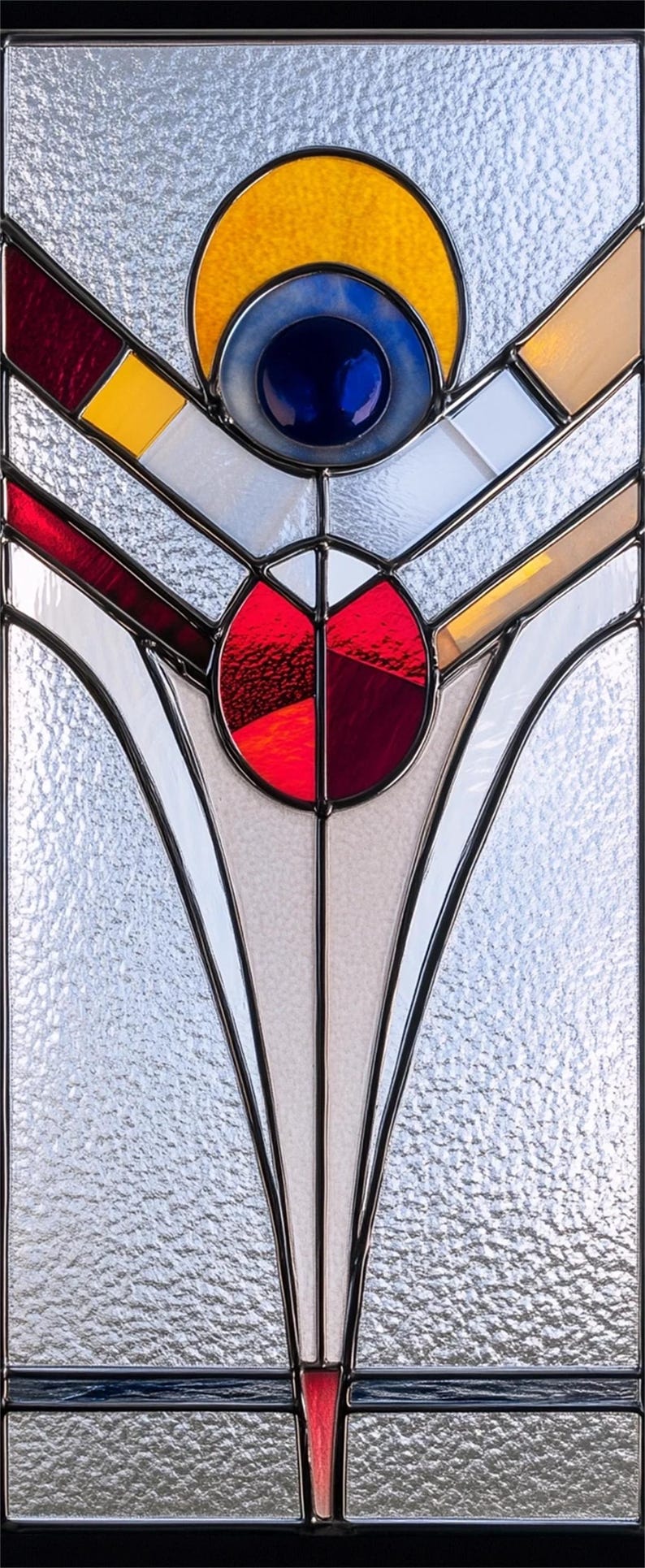 Custom Window Film - Stained Glass Pattern, Frosted Privacy, Static ...