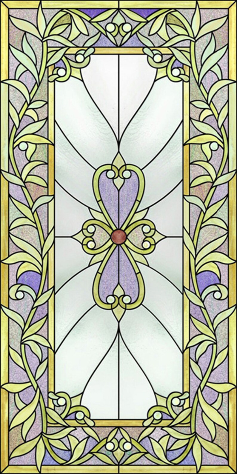 Static Cling Decorative Window Film Vinyl Non Adhesive Privacy - Etsy