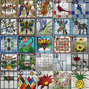 Films pour vitraux givrés pour fenêtre, autocollants statiques personnalisés oiseaux design art déco, parure de fenêtre en aluminium pour décoration d'intérieur