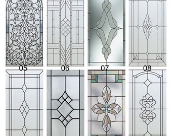 Custom size Window Film Frosted Stained Glass Films Church Static Cling Privacy Films Door Sticker Kitchen Office Home Decor Customized