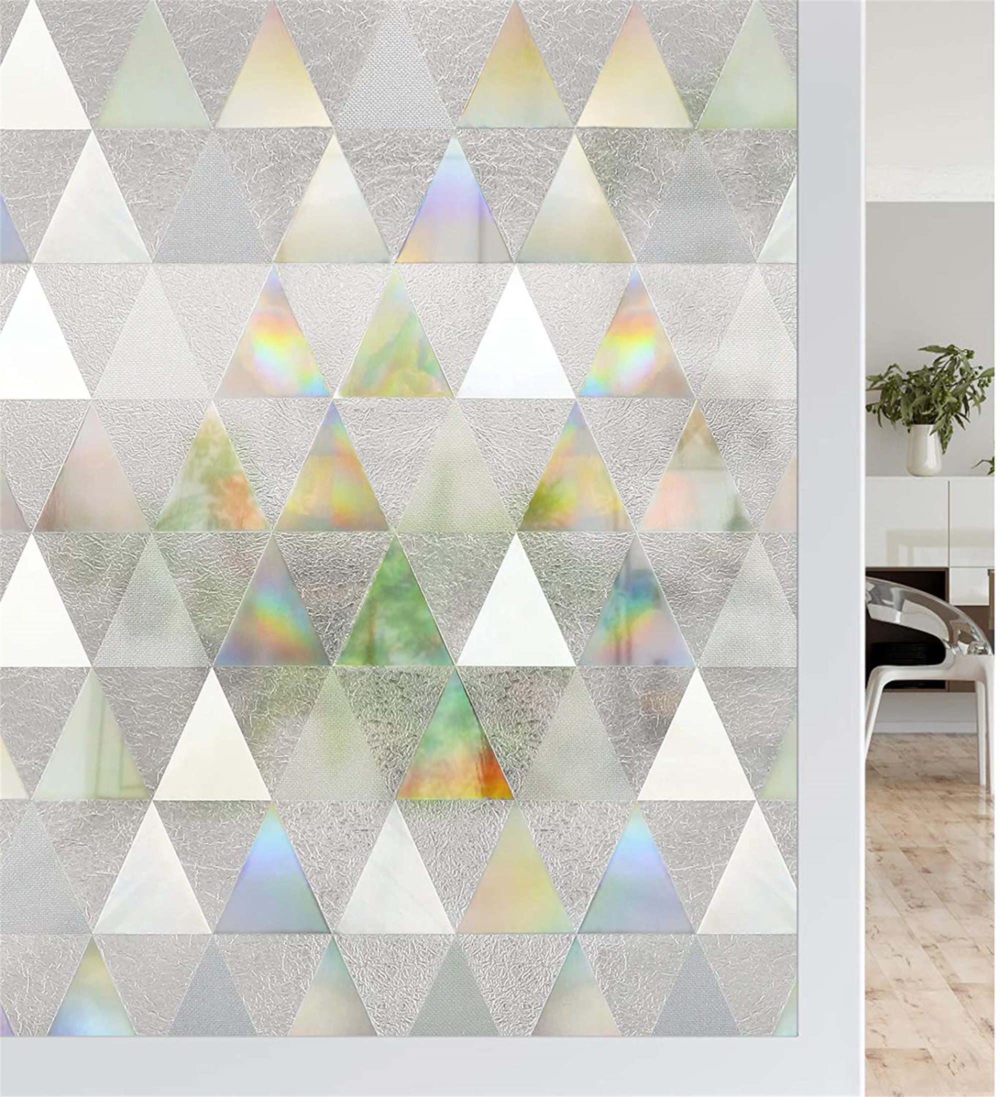 45cmx200cm Chameleon Window Film Rainbow Iridescent Holographic Home window  Vinyl Self-Adhesive Solar Film Glass Decoration, Wish