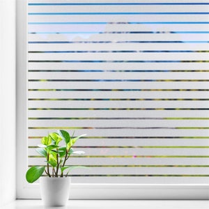 Privacy Window Film Static Clings Decorative Sun Blocking Non-adhesive ...