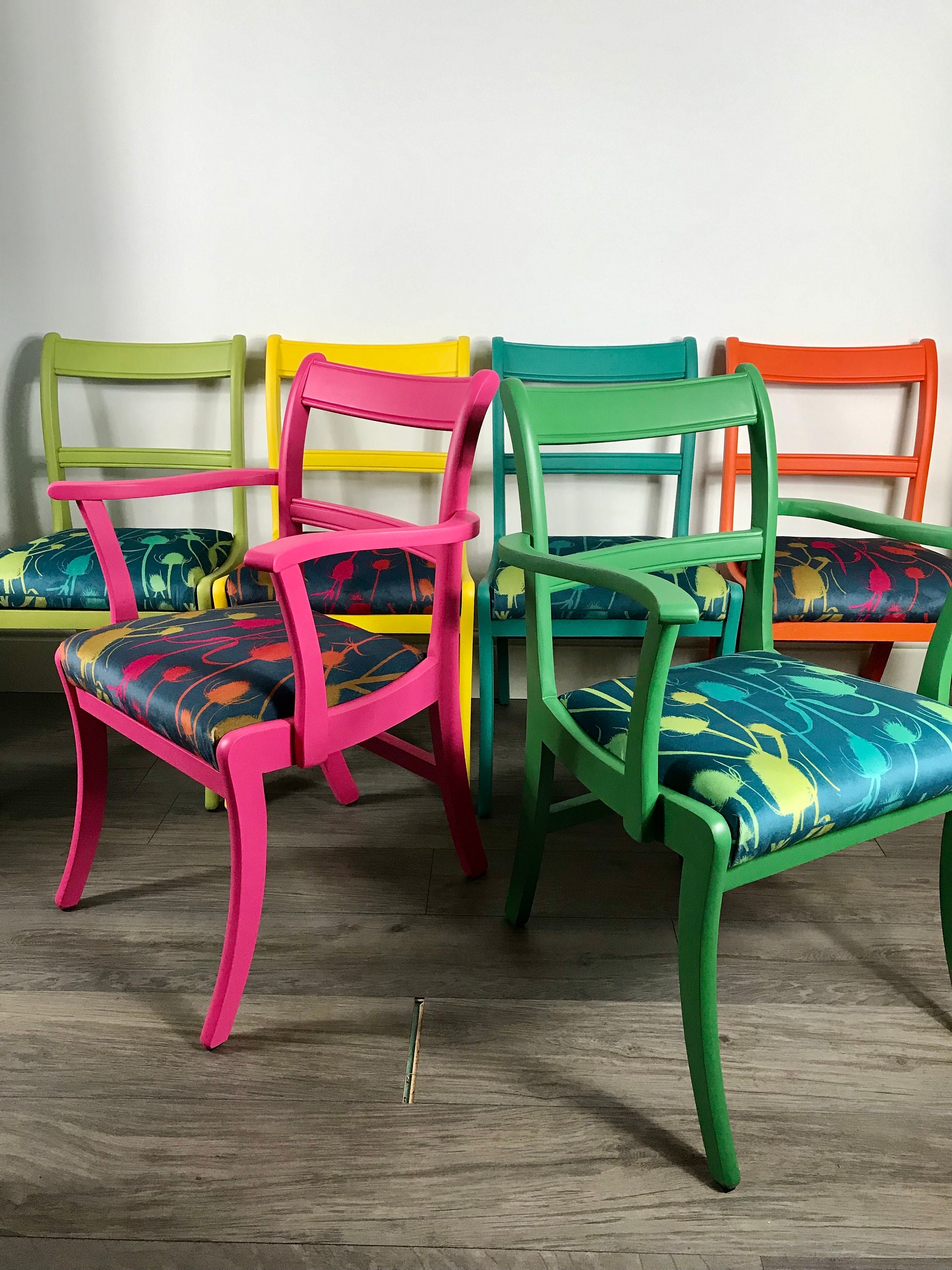 Quirky Multi Coloured Kitchen Chairs Fabia Dining Chair Multi - Main Image
