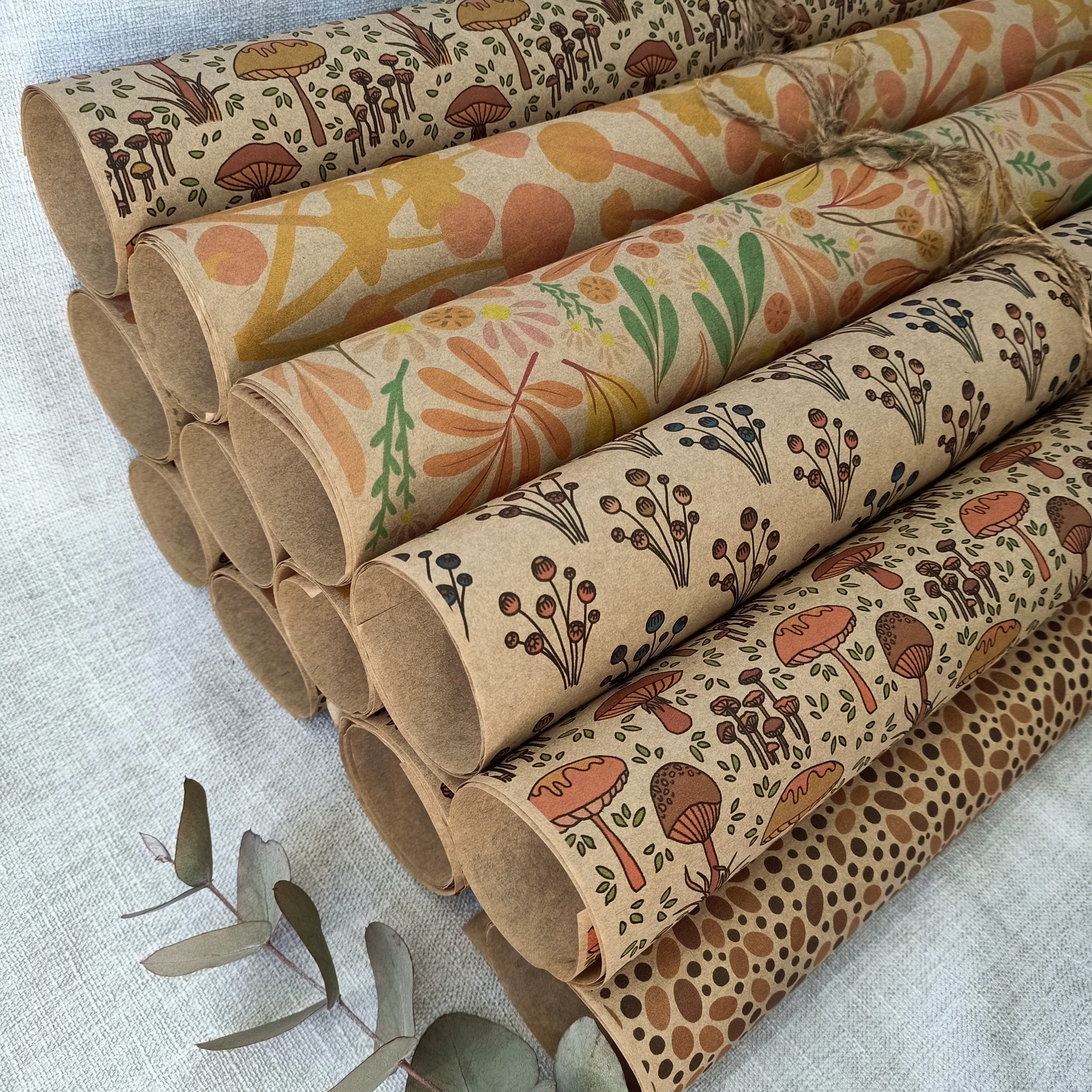 Beige Floral Tissue Wrapping Paper / Gift Tissue Paper / Floral Wrapping  Tissue Paper / Packaging Supplies 