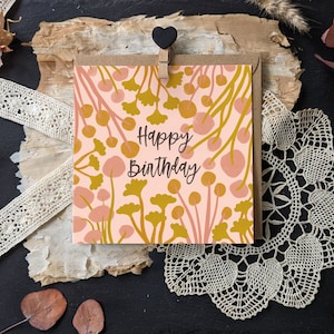 Eco Birthday Card - Forager