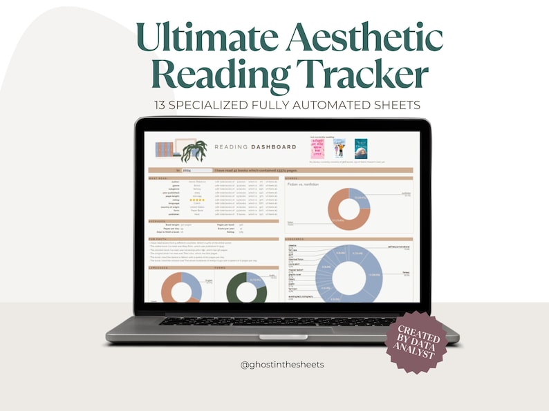 Book Tracker Google Sheets | Reading Log Spreadsheet for Book Lovers ...