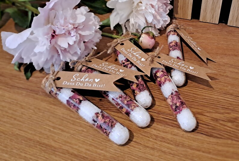 30 Stylos à Bille En Bambou Gravés "Schön, Das Du Da Bist" - Cadeau De Remerciement Mariage, Baptême, Collègues