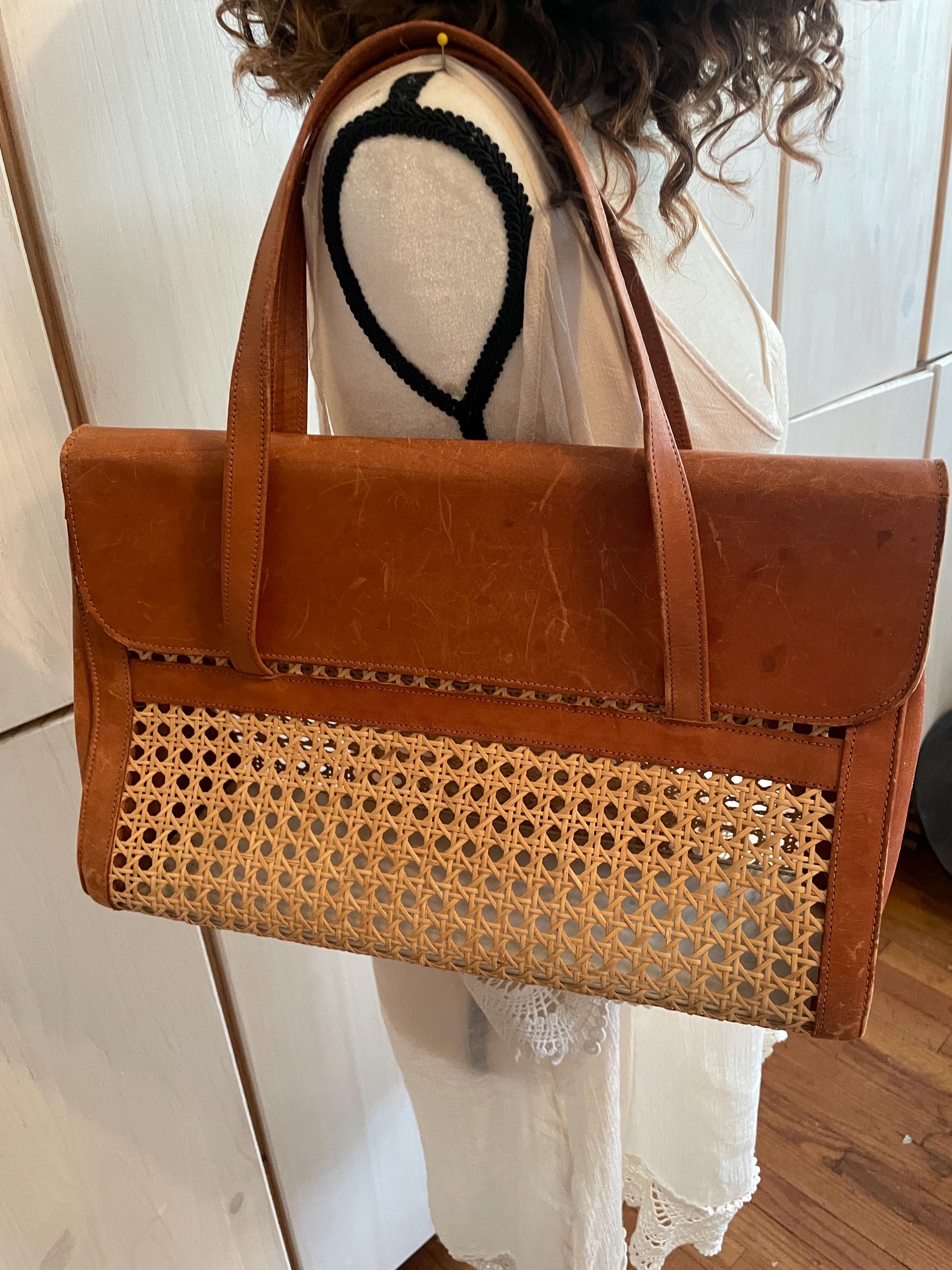 Cane Rattan Tote - Etsy