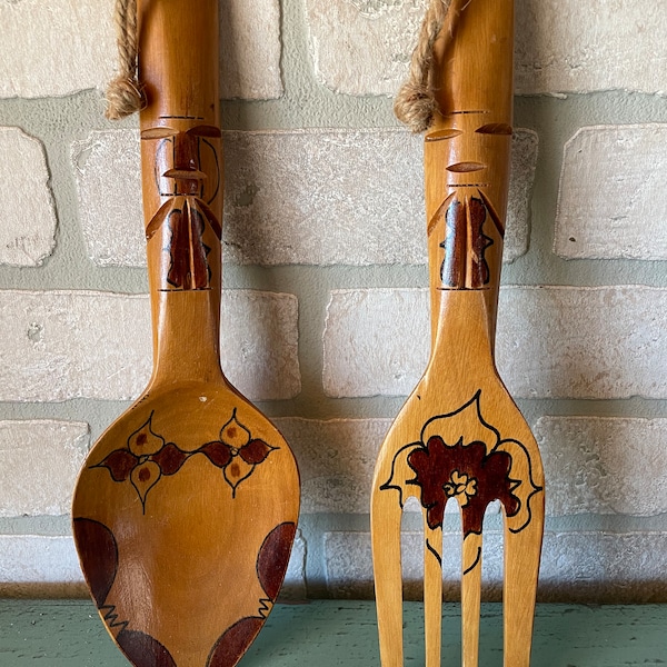 Fork and Spoon Wall Decor Etsy