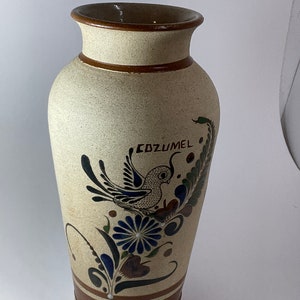 Vintage mexikanische Steinzeug Keramik Vase