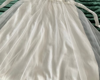 Vintage Raalte white lace night gown