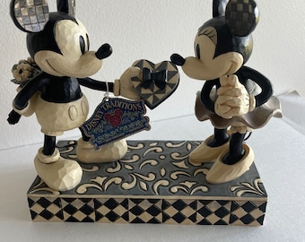 Dulces corazones de Mickey Minnie. Tradiciones de Jim Shore Disney