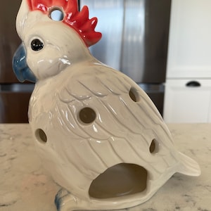Parrot tea light holder