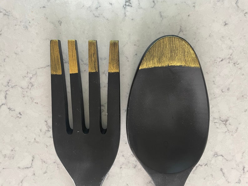 Large Vintage Wood Fork and Spoon Wall Decor Etsy