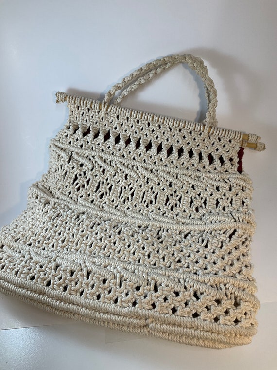 Vintage macrame bag/purse boho bag