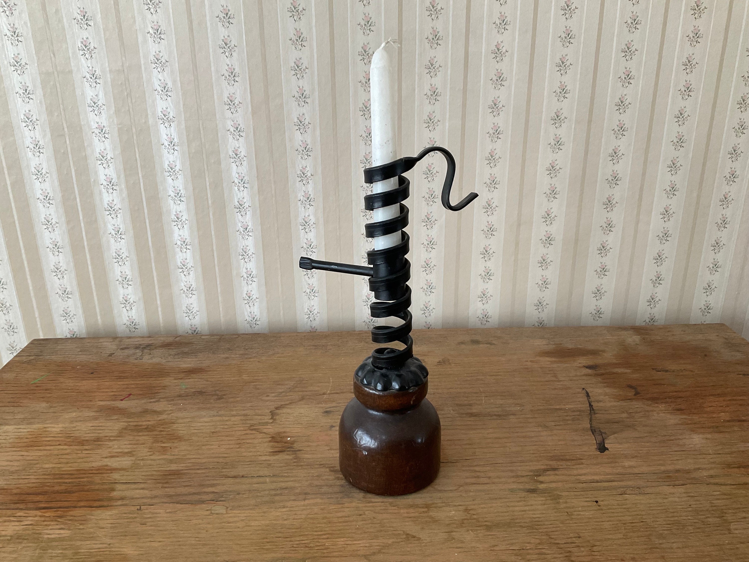 Vintage Rustic Spiral Wrought Iron Courting Candlestick Etsy Vintage Rustic Spiral Wrought Iron Courting Candlestick Etsy