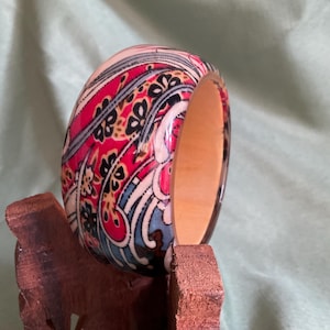 bracelet, bangle, lucite, floral