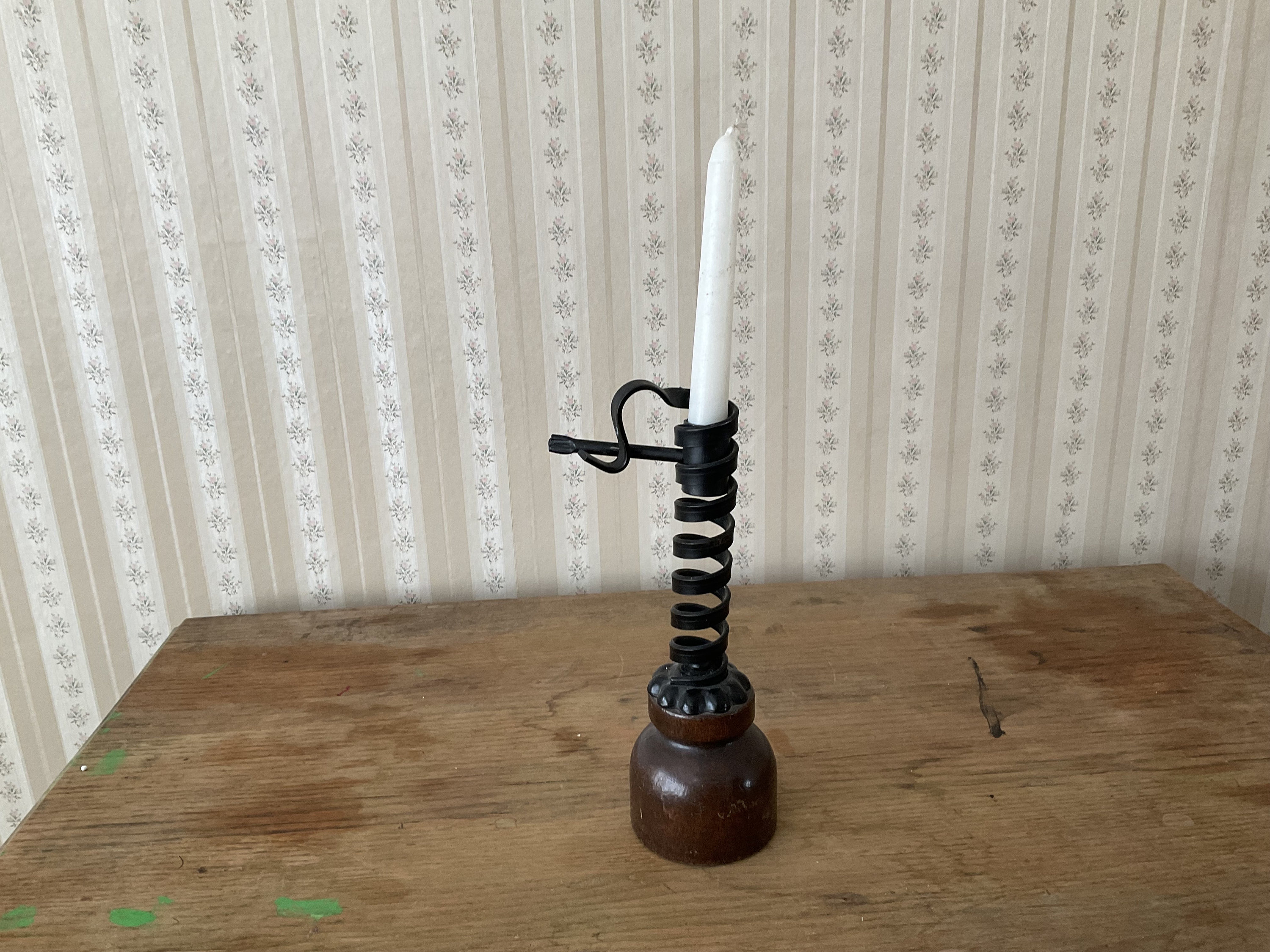 Vintage Rustic Spiral Wrought Iron Courting Candlestick Etsy Vintage Rustic Spiral Wrought Iron Courting Candlestick Etsy