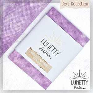 Hand-Dyed Lavender Purple Aida Cloth: Cross Stitch Fabric (14ct, 16ct, 18ct Available)