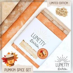 Pumpkin Spice Hand-Dyed Aida Cloth: Autumn Cross Stitch Fabric
