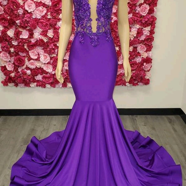 Purple Prom Dresses - Etsy