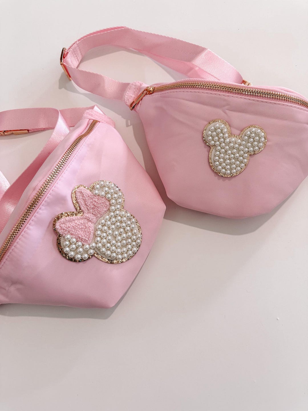 Minnie Fanny Pack Bum Bag Pearl Travel Waist Bag Disney Bum Bag Pearl  Minnie Fanny Pack