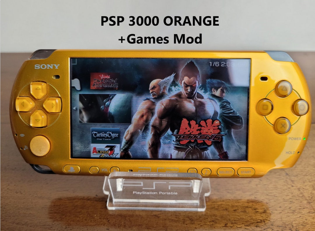 PSP 3000 ORANGE games Mod Top Conditions New High Etsy UK