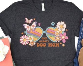 Retro Dog Mom Shirt, Dog Lover Shirt, Dog Mama Tshirt, Dog Mom Gift, Gift For Dog Mom, Fur mom Dog T Shirt, Mothers Day Tee, retro mom tee