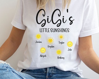 Custom GiGi Shirt, GiGi Shirt With Grandkids GiGi, Gift For GiGi, Mother's Day Shirt, personalized GiGI T-Shirt, GiGI Mothers Day Gift