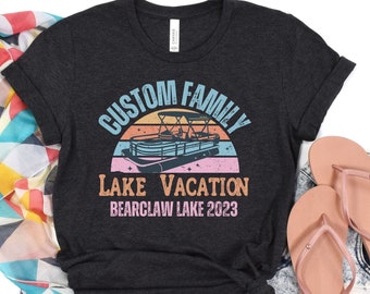Camping lake trip shirt, Custom Family Vacation Shirts, Personalized Family Shirt, Family Reunion Shirts, Camping Trip Shirt, Lake T-Shirt