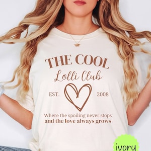 Cool Lolli Club Shirt, Cool Lolli Club Comfort Colors T-shirt, Gift for Grandma, Cool Lolli, Mother's Day Gift, Funny Lolli Shirt
