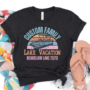 Camping lake trip shirt, Custom Family Vacation Shirts, Personalized Family Shirt, Family Reunion Shirts, Camping Trip Shirt, Lake T-Shirt