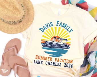 Camping lake trip shirt, Custom Family Vacation Shirts, Personalized Family Shirt, Family Reunion Shirts, Camping Trip Shirt, Lake T-Shirt