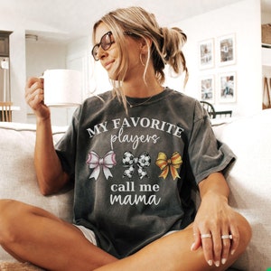 Coquette Sports Mom Comfort Colors Shirt, Multiple sports tee for Kids, Baseball Mom tshirt, Game Day  Mom of both Sports Soccer Season Gift