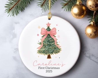 Personalized Baby's First Christmas Ornament, Baby Name Ornament, New Baby Girl Gift, Baby Keepsake, Custom Baby Ornament for newborn gift