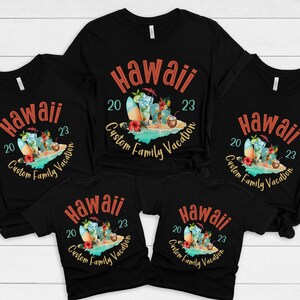 Hawaii family vacation shirt, Matching shirts for friends vacation, girl trip Vacation, Summer Vacation T-shirt, Custom family name Matching