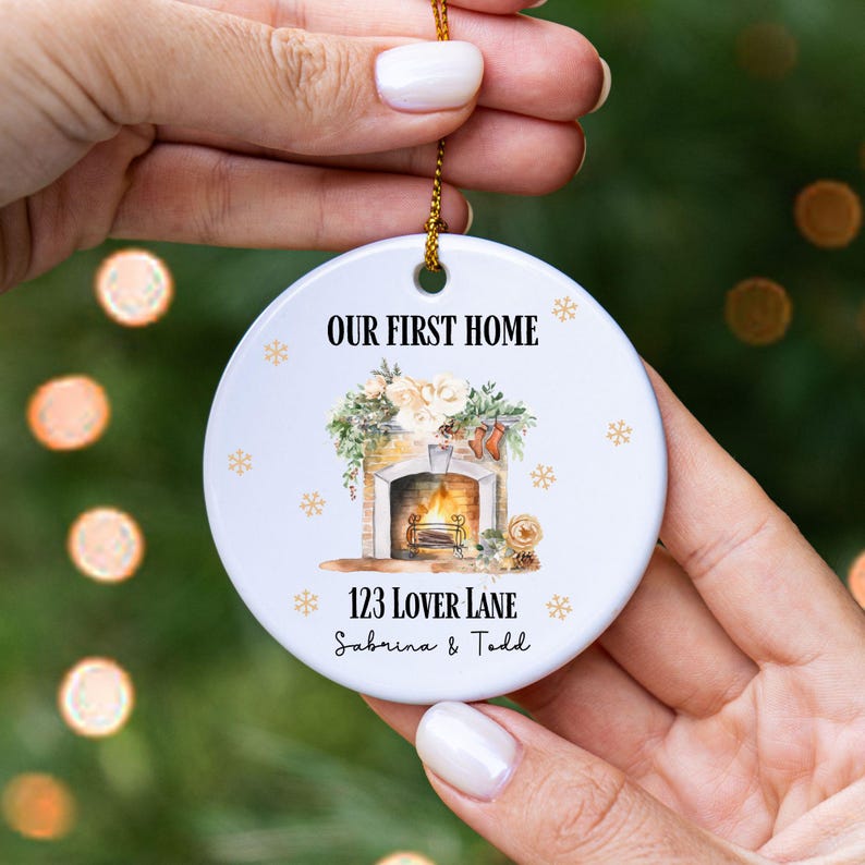 Personalized New Home Ornament , New Home Christmas Ornament, Home